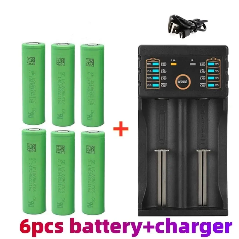 2023 Nuovo originale 3.7 V 3000 MAH 18650 batteria per us18650 Sony VTC6 30A giocattoli strumenti batteria torcia + caricatore USB