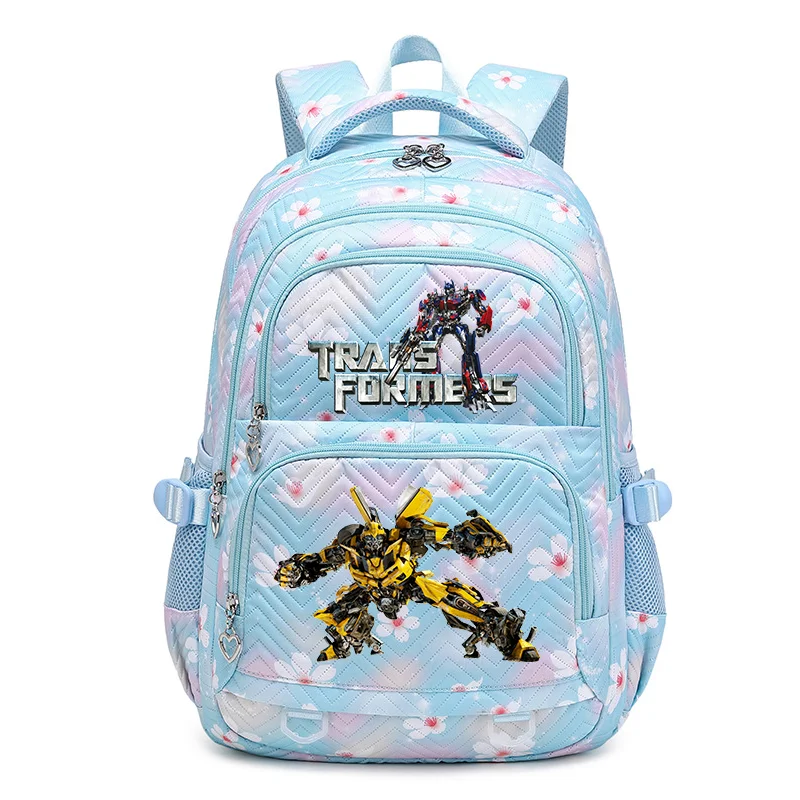 Transformers Schoolbag for Teenage Girls Bookbag Mochila Waterproof Women Backpack Female Travel Bag Backpacks