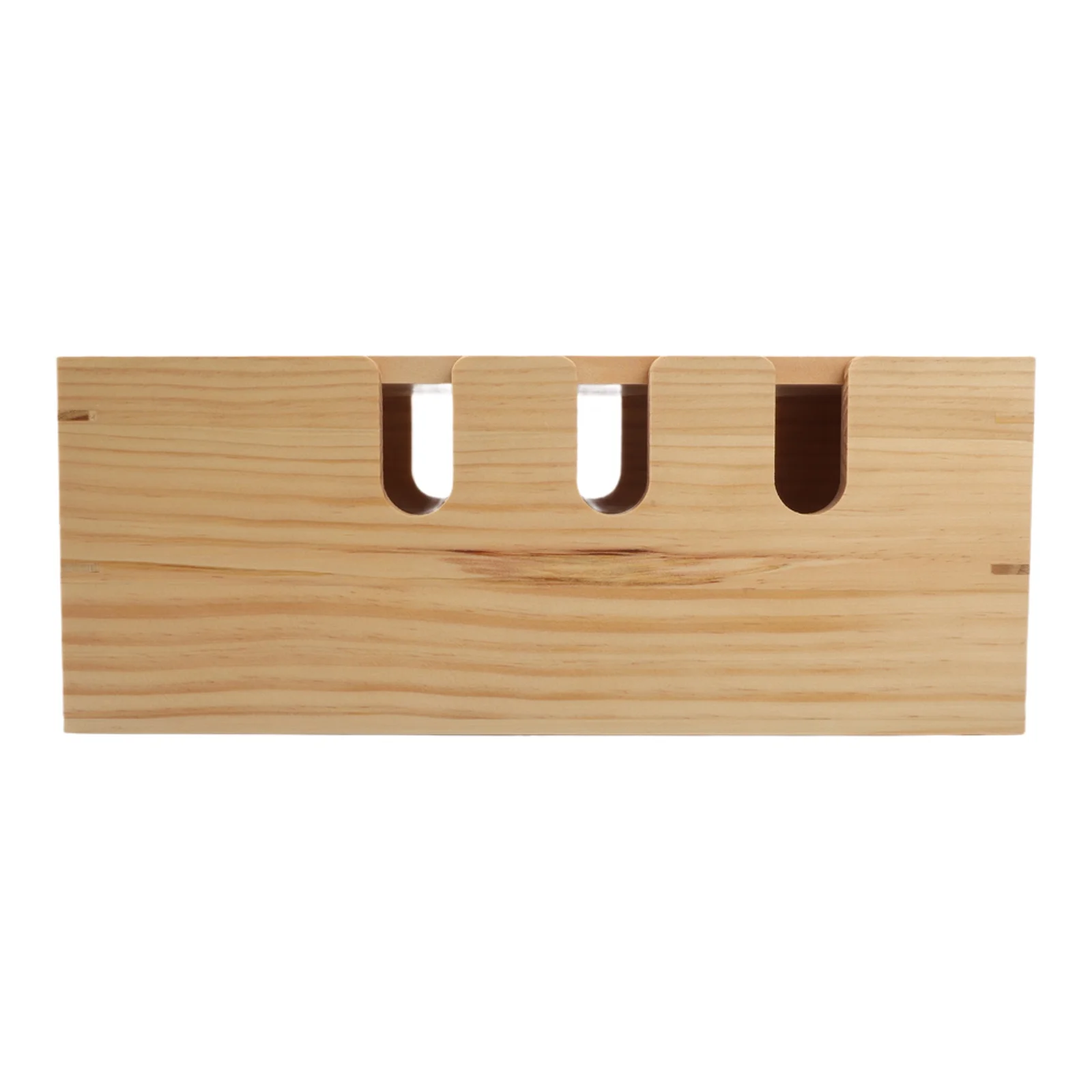 Cord Management Wooden Storage Box For Home Office Open Structure for access Set-top Box Storage For Set-top Boxes