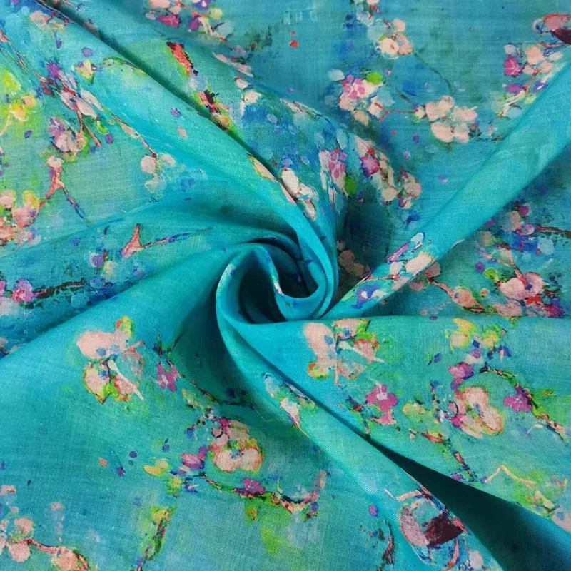 Hot Sale Big Discount Ramie Cloth Sand Washed Twill Raw Color Lightweight Natural Antibacterial Moisture Absorbing Good Drape Sk