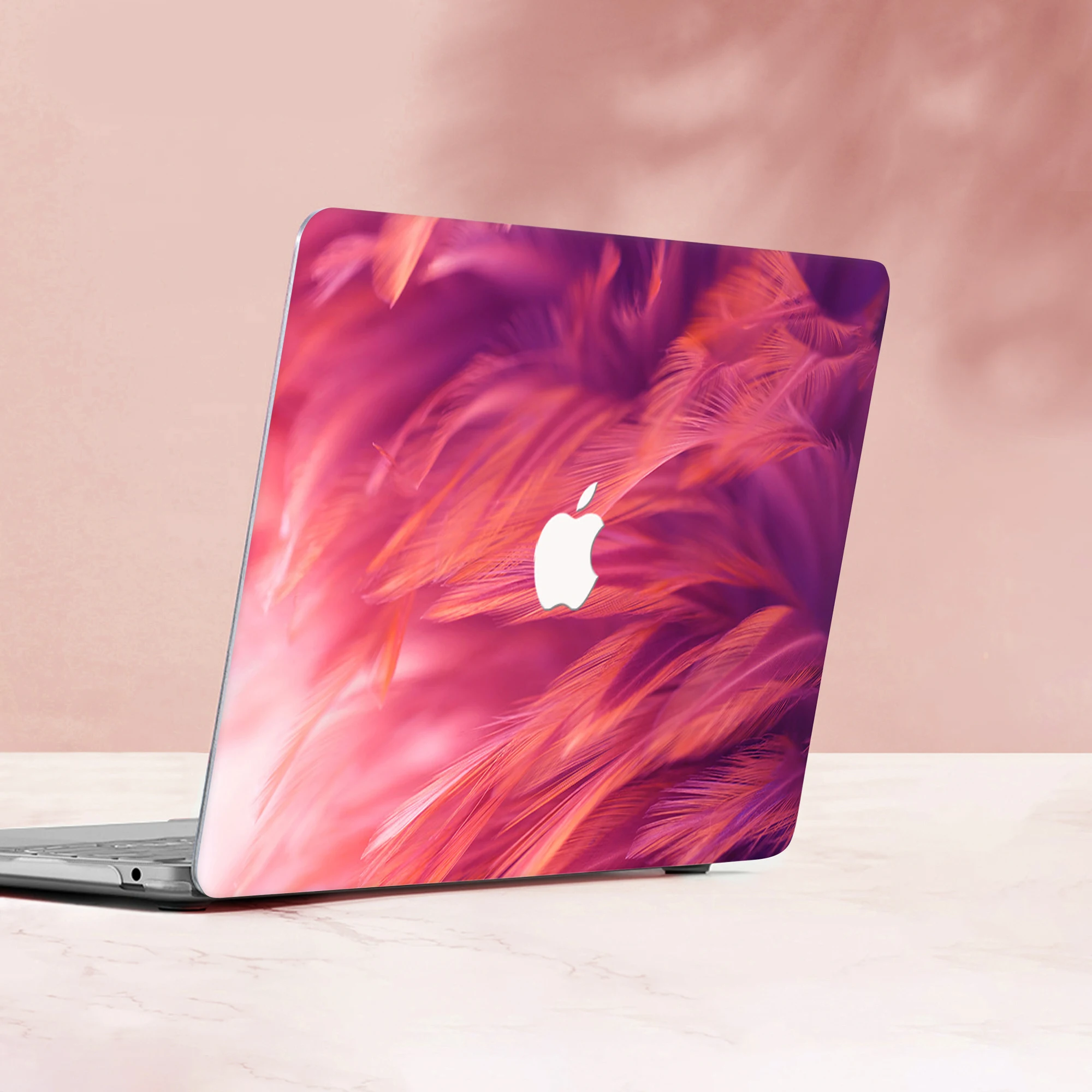 Pink Feather Hard Case for MacBook Air 13 MacBook Pro 13 16 15 Laptop Case Cover For Macbook Air 13 A2337 Accessorie