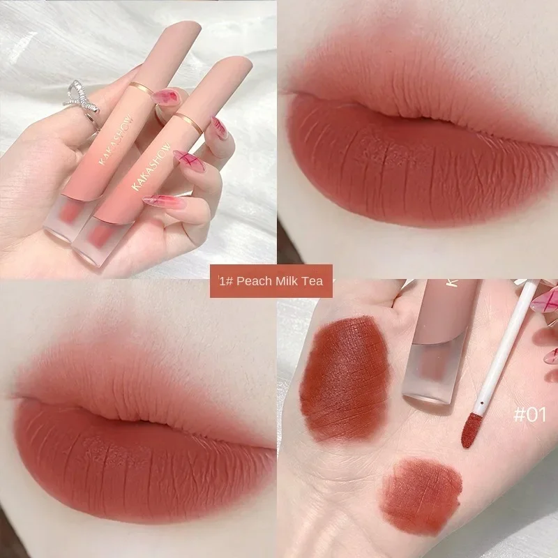 

EOEKKY Nude Liquid Lipsticks Waterproof Velvet Matte Lip Gloss Long Lasting Non-stick Cup Lip Tint Makeup Pigment Cosmetics