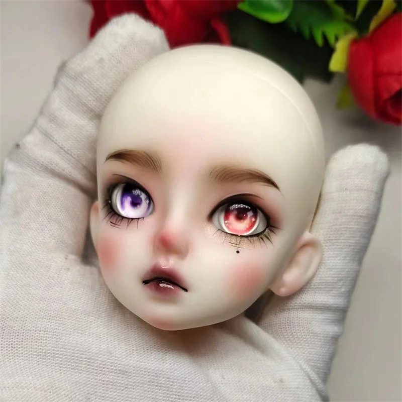 New Cute Makeup Doll's Head 1/6 Mjd Joints Movable Body Dress Up Accessories White Skin Girls Dress Up Toy