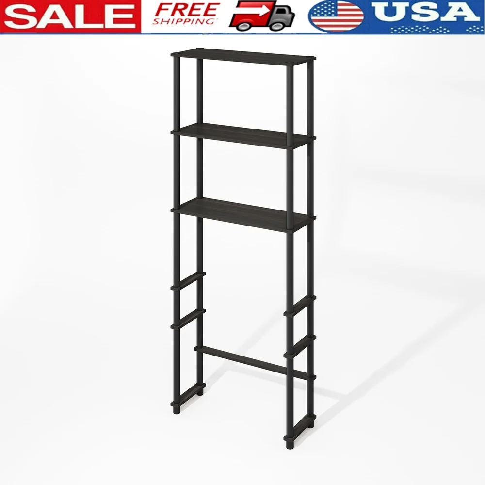 

Freestanding Over-The-Toilet Bathroom Storage Rack with 3 Shelves Ideal Small Spaces Easy Assembly Durable Composite Wood