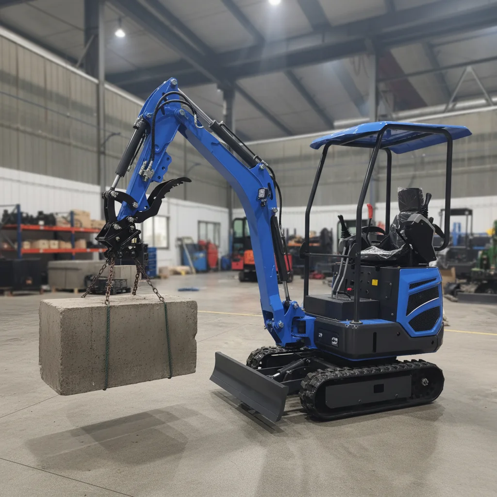 

Мини-экскаватор-погрузчик на гусеничном ходу для фермерских хозяйств, садов и строительных работ