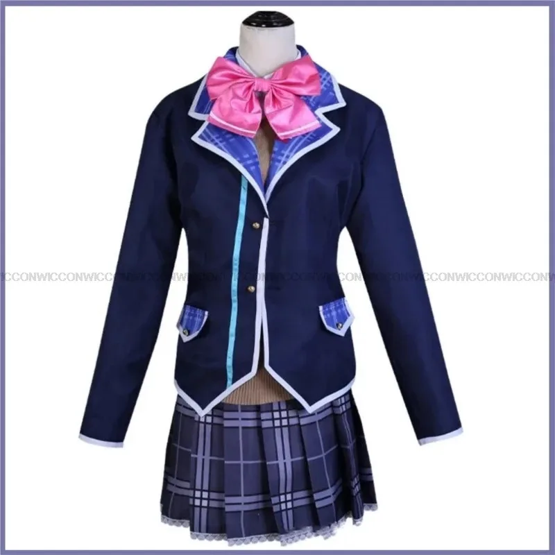 2025 иiyiАниме Vtuber Виртуальный вид Косплей Костюм Цукино Мито Парик Япония Jk Школьная форма Юбка Женщина Kawa