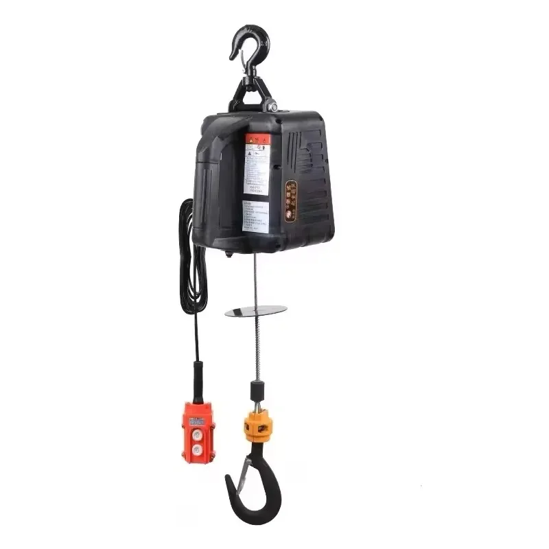 3in1 Portable Electric Hoist 220V Wireless Remote Control Winch Crane Machine Hook Pulley System