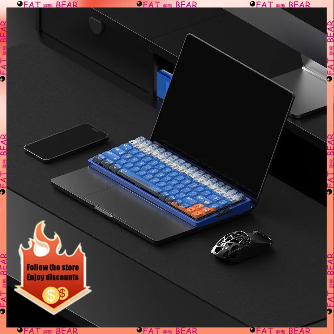PANDAER × IQUNIX Wireless Bluetooth Mechanical Keyboard Short Switch 84 Key Aluminum Alloy Ultra Light Gaming Keyboard Gift