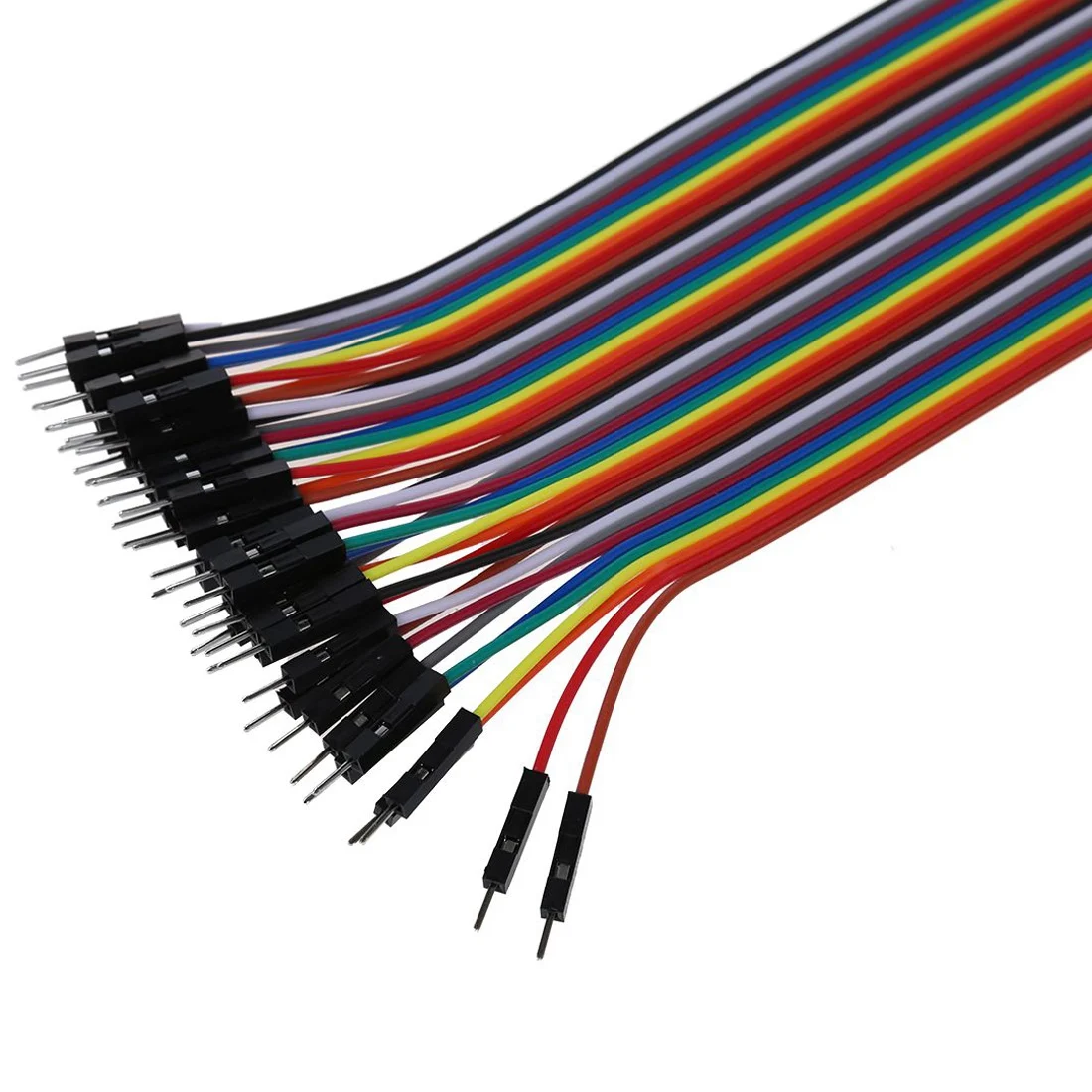 اللوح تجربة مجلس اللوح 400 اتصالات و 40 قطعة 20 سنتيمتر 2.54 مللي متر ذكر إلى ذكر اللوح سلك توصيل معزز كابل لاردوينو