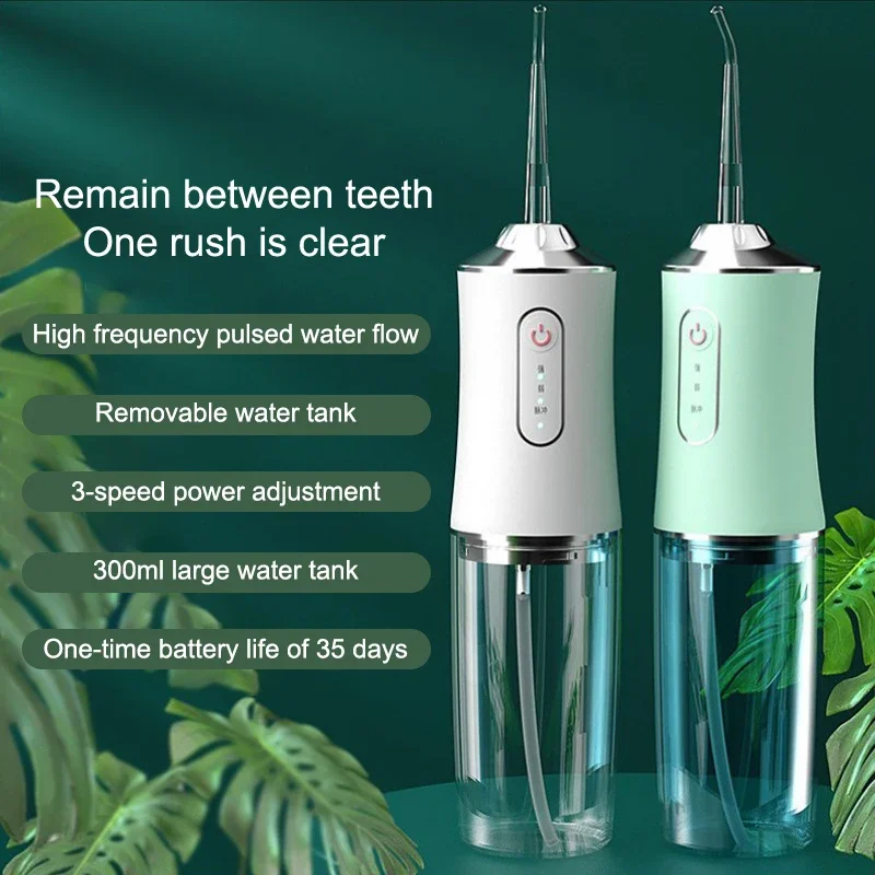 Dental Irrigator Portable Hygiene Oral Cleaning 220ml USB Electric Water Flossers Jet Scaler Tooth Calculus Stains Remover Tool