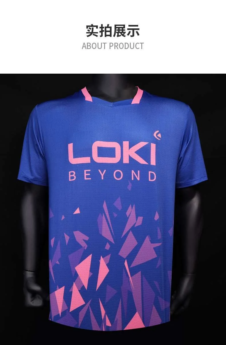 LOKI Table Tennis Jerseys Training T-Shorts New Style Absorb Sweat Comfort Top Quality Ping Pong Shirt Cloth Sport