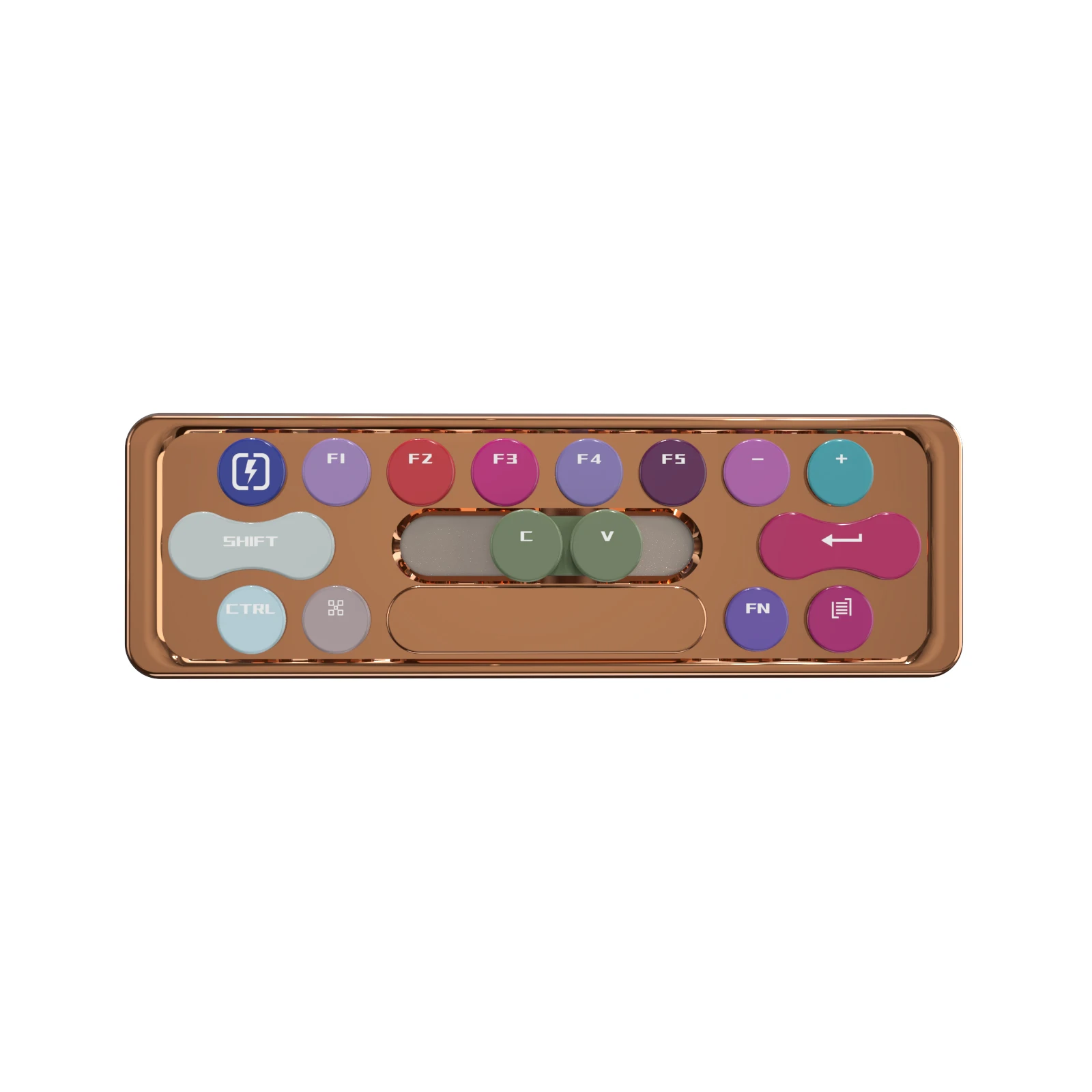 SayRose UB03 Candy Color Keyboard Style Solid State Flash Drive USB3.2 Gen2 Dual USB A Type C Zinc Alloy 1TB High Speed External Storage For IPhone Laptop Desktop Gift