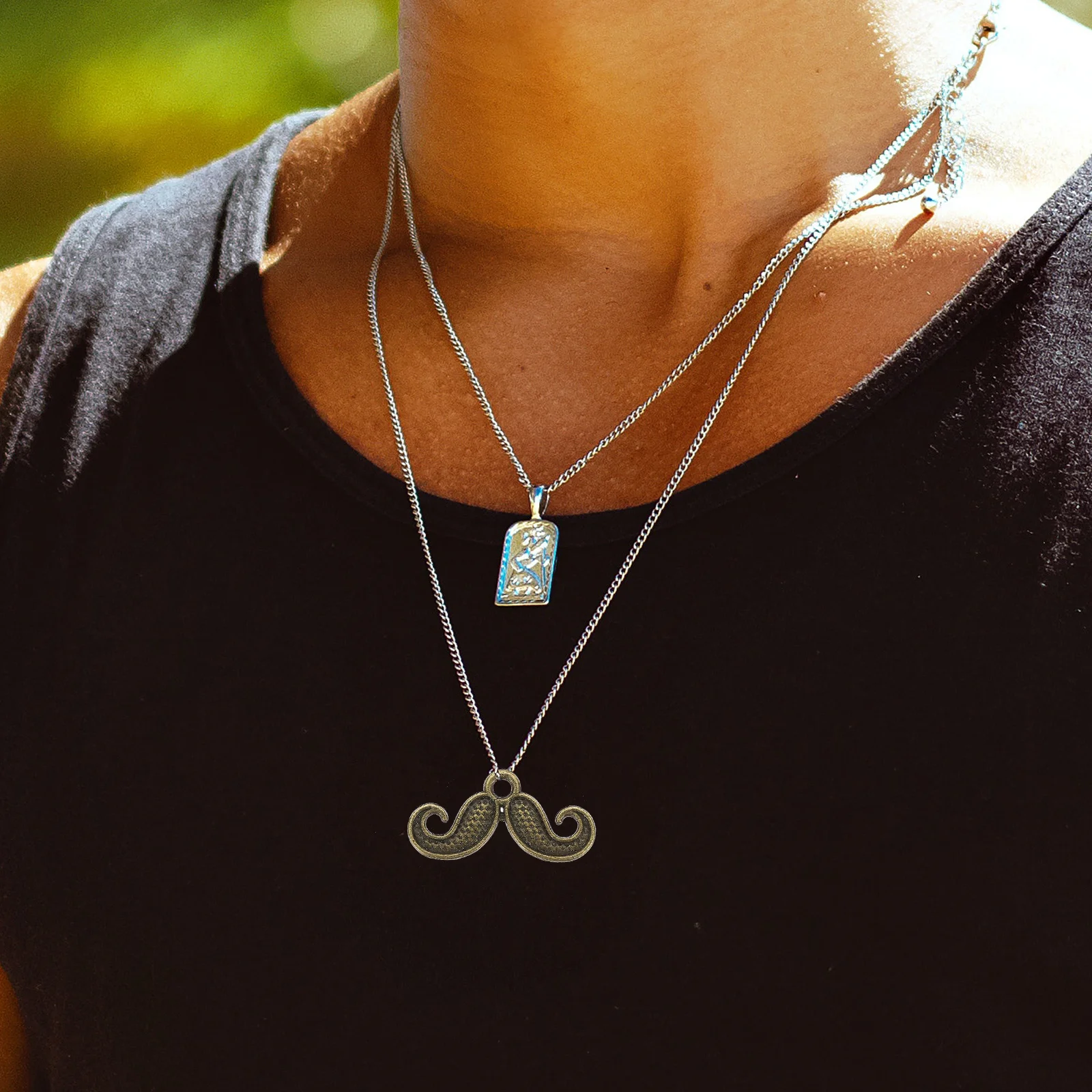 

150pcs Retro Alloy Jewelry Charms Mustache Shaped Dangle Drop For Diy Necklace Bracelet Earring Making Supplies Pendant Decor