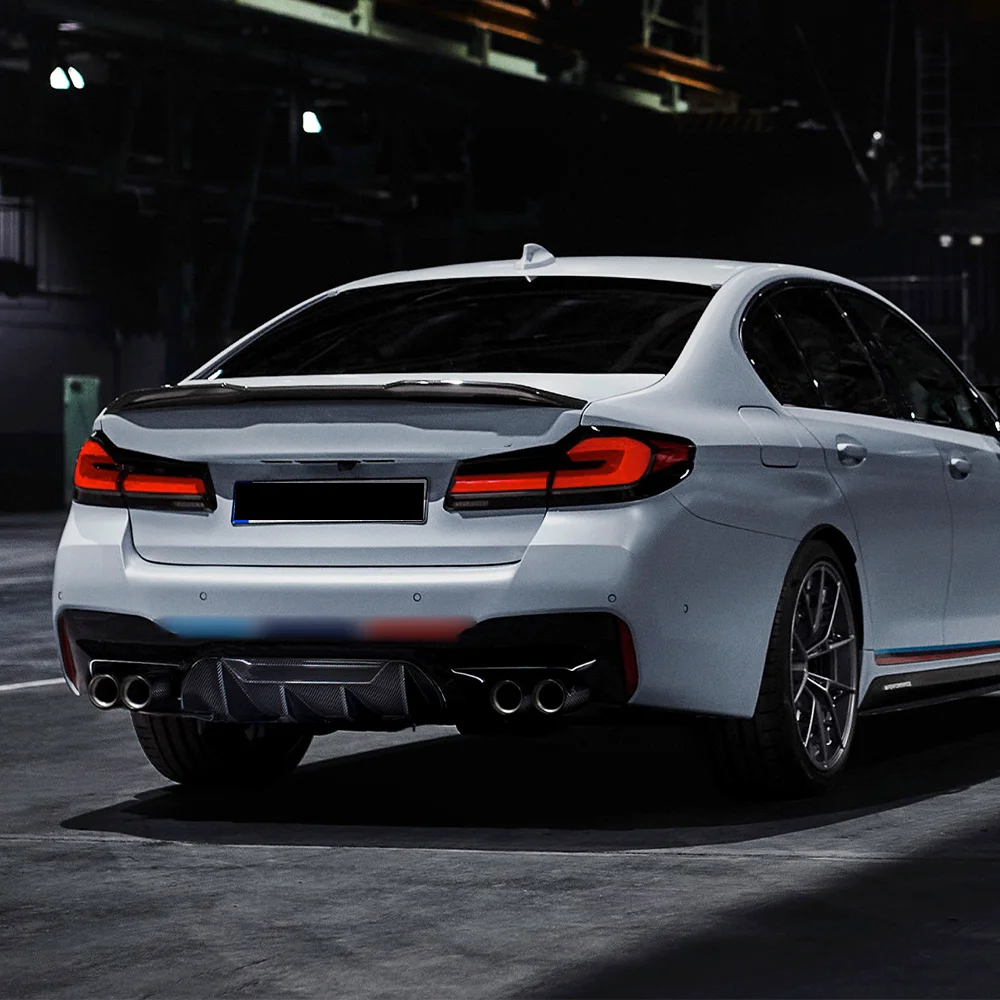 Hinten Stamm Spoiler Kappe Für BMW 5er G30 G38 520i 525i 530i 540i F90 M5 2017-2023 Auto Hinten Boot Dach Lip Spoiler Flügel – Detail 4
