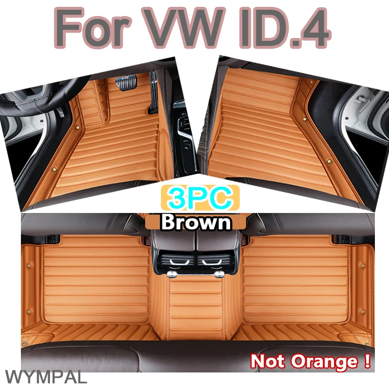 

Роскошные автомобильные коврики для VW VW ID.4 2021-2024 на заказ, автомобильные подушечки для ног, автомобильный ковер, аксессуары для интерьера