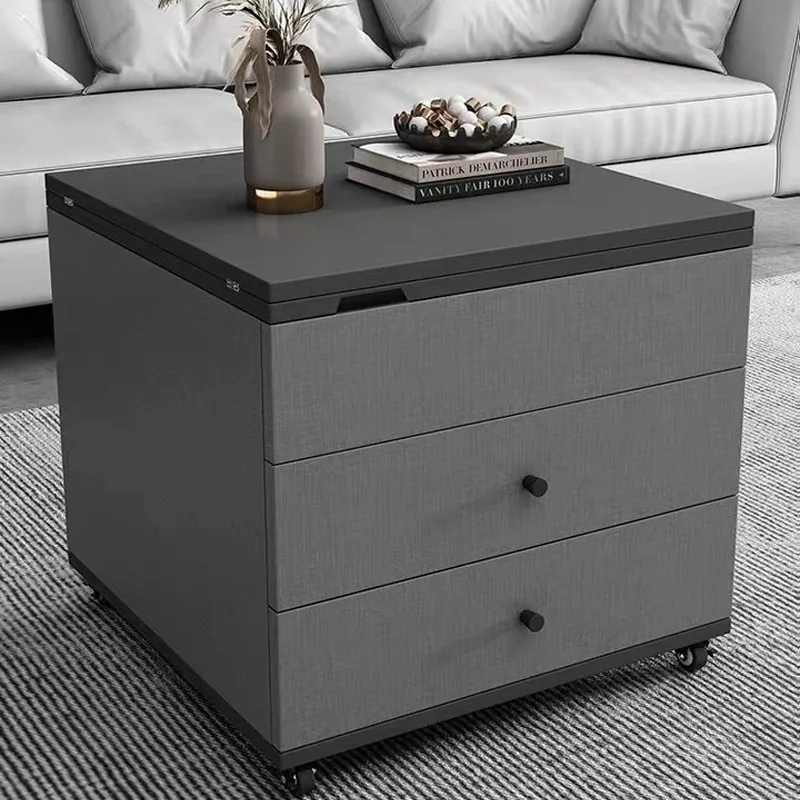 Modern Wood Multifunction Adjustable Extendable Pop up Lift Top Center Coffee Table