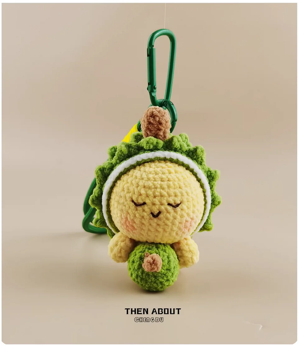 

Cute durian doll bag pendant Keychain backpack pendant niche gift