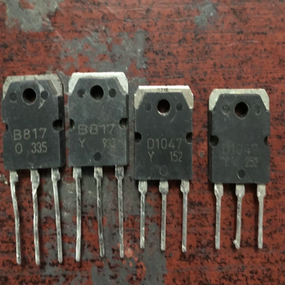 5pairs 2SB817 2SD1047 ( 5pcs B817 + 5pcs D1047 )  TO-3P In Stock Original disassembly