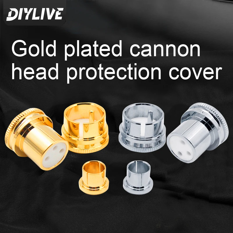 DIYLIVE Pure copper XLR balancing head cap Canon RCA seat shielding cap Canon male and female dustproof shielding cover