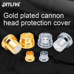 DIYLIVE Pure copper XLR balancing head cap Canon RCA seat shielding cap Canon male and female dustproof shielding cover