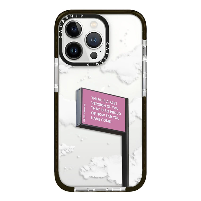 Clouds Inspirational Quotes Road Signs Case For iPhone 16 15 14 13 12 11 Pro X XS XR Max 7 8 Plus Soft TPU Shockproof Back Cover