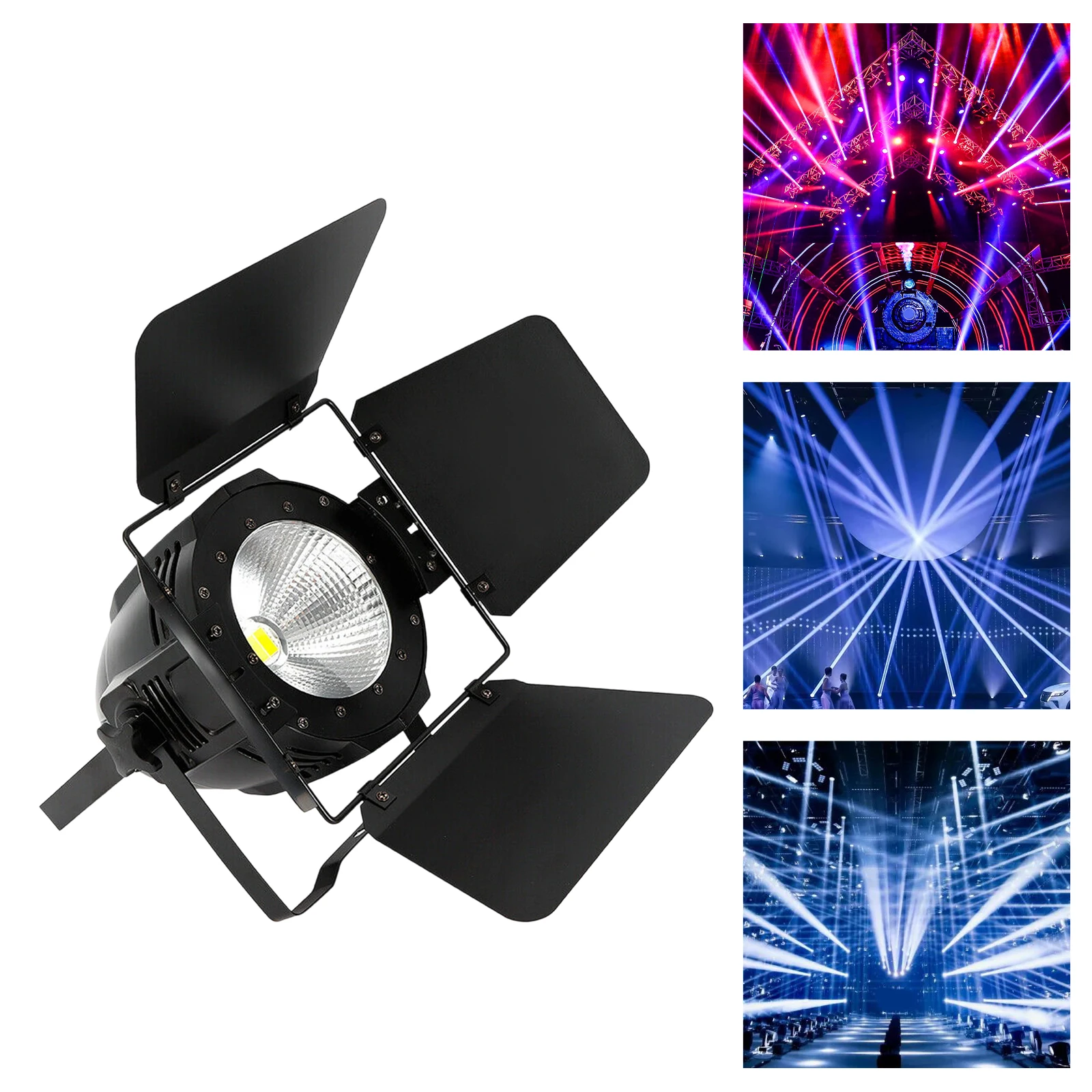 

LED Par Light 200W COB Digital Display DMX-512 Stage Light Warm Cool White Lighting for Concert DJ Home Christmas Entertainment