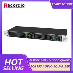 GAX-EQ215S+ Newest Active Balanced Dual 15 Band Graphic Equalizer Digital Audio Sound Processor Power Equalizer
