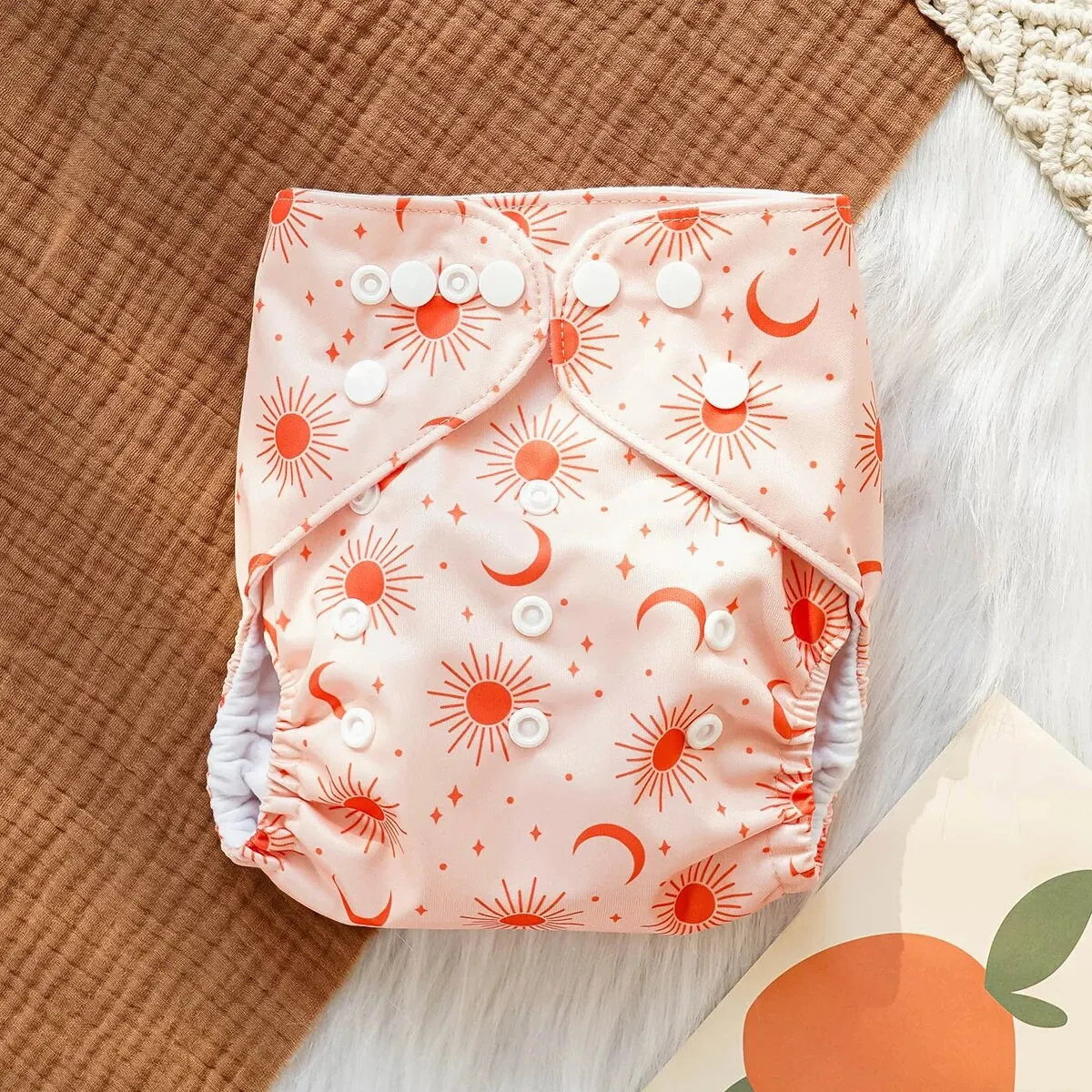 1pcs Ecological Baby Washable Reusable Cloth Pocket Diaper Baby Nappy With One Pocket Fit 3-15kg Baby