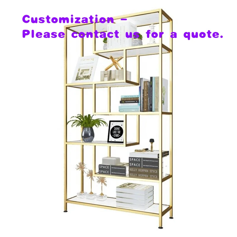 

Современная декоративная книжная полка из нержавеющей стали с высокой тонкой рамой