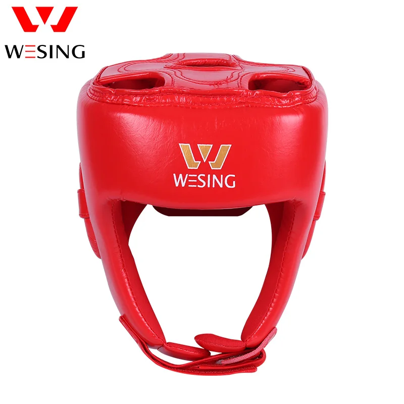 Wesing Microfiber Boxing Headgear Sanda Head Guard Boxing Helmet for Adult