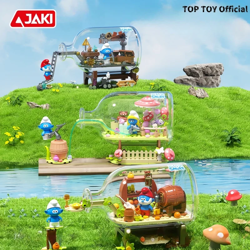 

JAKI Building Blocks Drifting Bottle Scene Small Particle Architecture Children's Assembly Toy Model Ornament Festival Gift