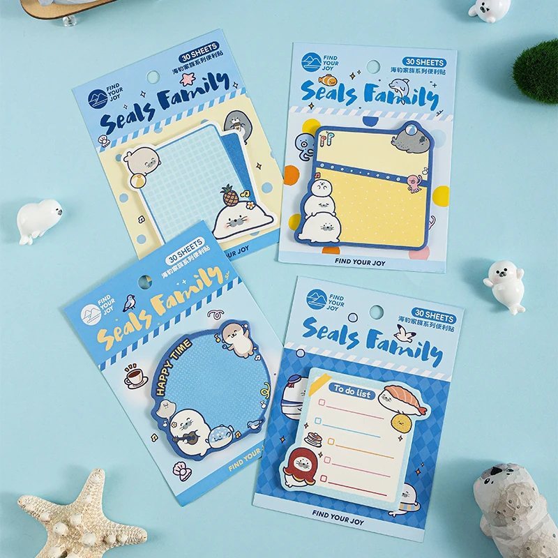 30pcs/Seal Family Series Tear- - огляд і ціна Sticky Note Dispenser