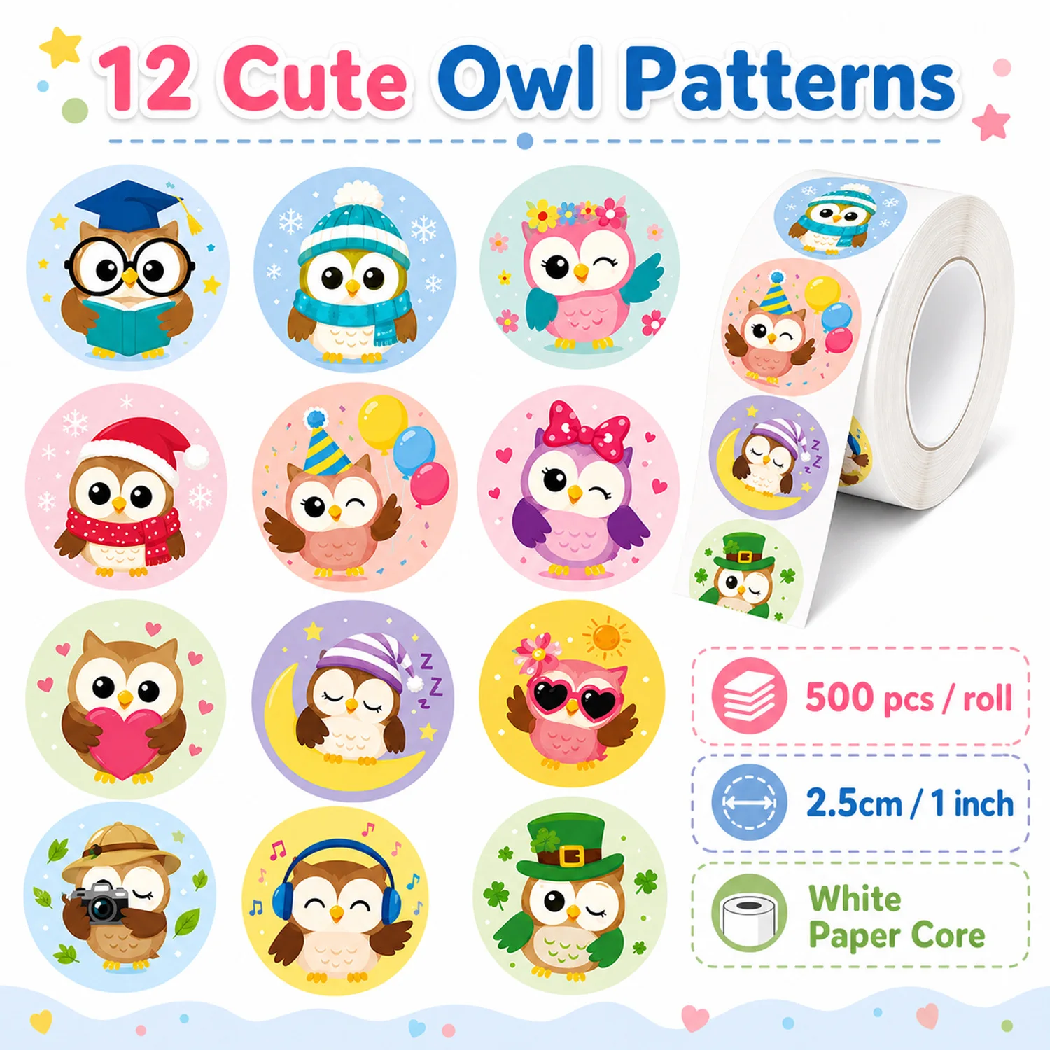 JCAC 500pcs/roll 1