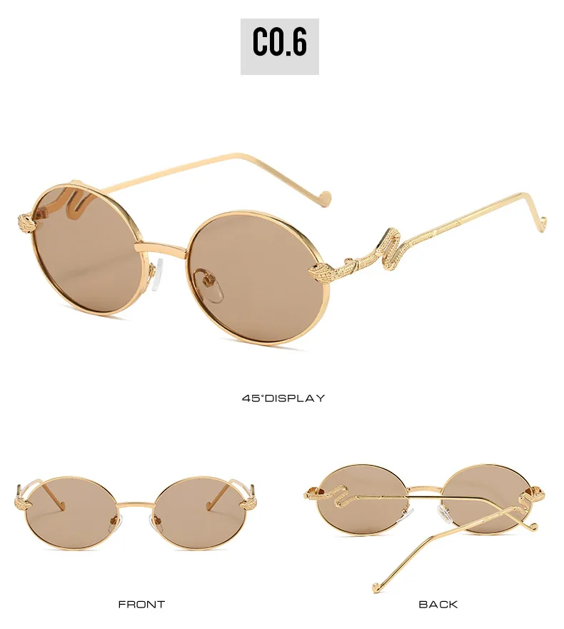 2025, Marke Snake Sonnenbrille für Damen, luxuriös, oval, cool, Sonnenschutz, Damenmode, Brille – Detail 12
