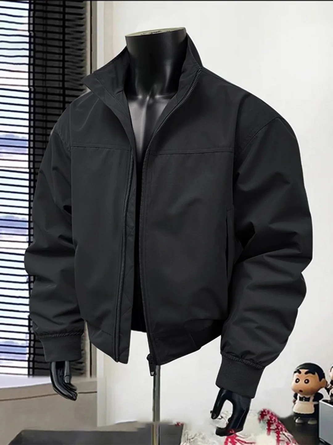 

American Sle Thiened Jaet Men's Winter Cotton Padded ort Sle Baseball Coat Faionable Flight Outerwear