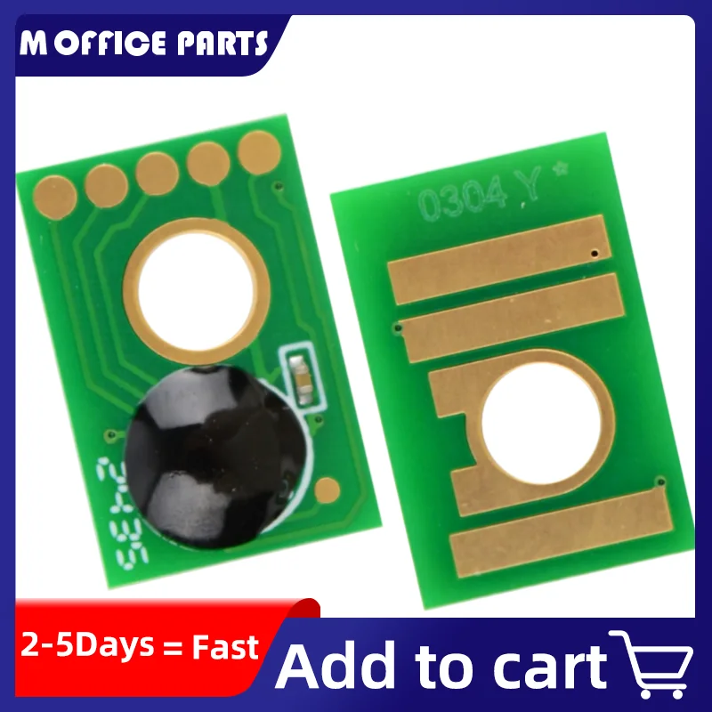 4 chips de cartucho de toner IMC6000 compatíveis com impressoras Ricoh IM C2000, C2500, IM C3000, C3500, IM C4500, C6000, C5500, MC2001, MC2000