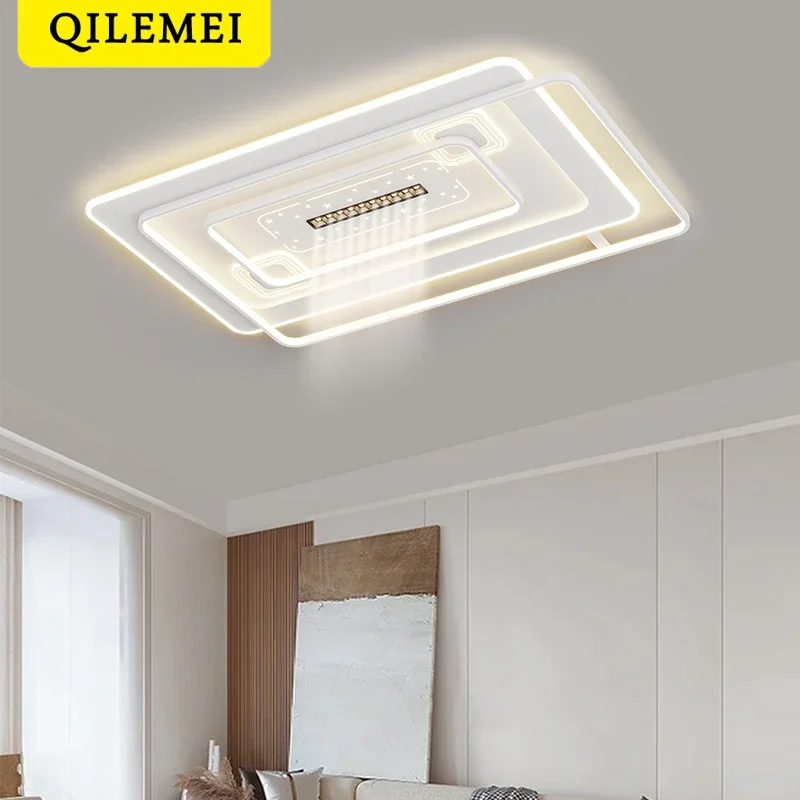 New Living Room LED Ceiling Light Simple Modern Atmospheric Bedroom Light Eye Protection Whole House Indoor Combination Lamp