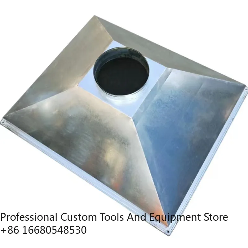 LsFactory Sale Stainless Steel air Hood   Dust Collection Hood, Exhaust  Collection Hood  with Integrated Lamp Adjustable Val