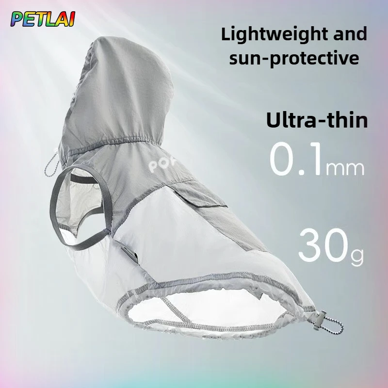 Chłodząca odzież dla psa chroniąca przed słońcem, ochrona UV UPF, cienka kamizelka, letnia chłodząca kurtka, ubrania dla psa