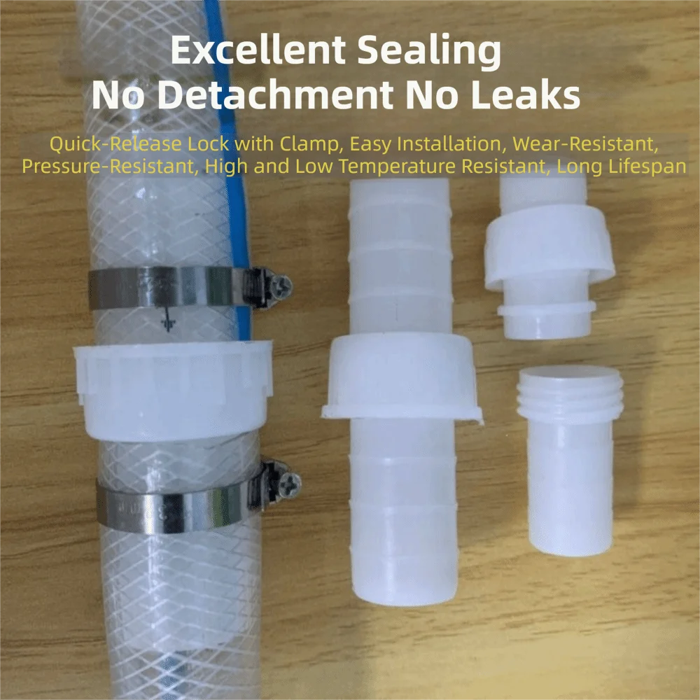Garden Water Adaptor Hose Valve Fittings Threaded Fitting Plastic Hose Coupling Joint Durable Quick Connector Planting Watering