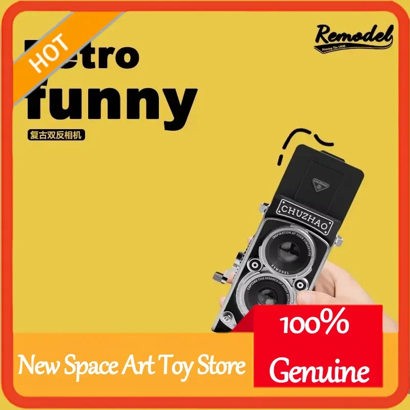 

Ретро-камера CCD с двойным зеркальным объективом, мини-камера для фото и видео с ручным джойстиком, для любителей, с индивидуальными аксессуарами, подарки