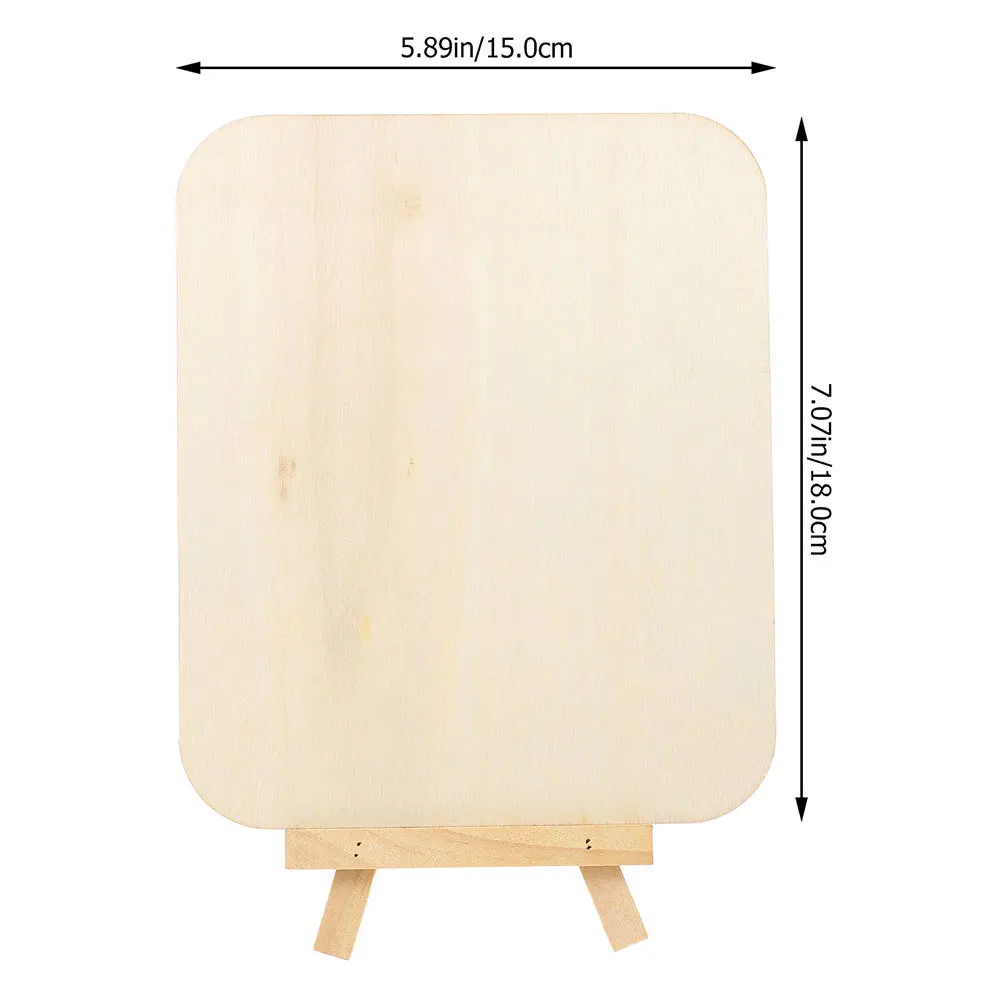 6 pezzi per bambini, tavoli da pittura in legno fai da te, pannelli da disegno non finiti per bambini, progetti artistici, decorazioni per la casa in stile naturale