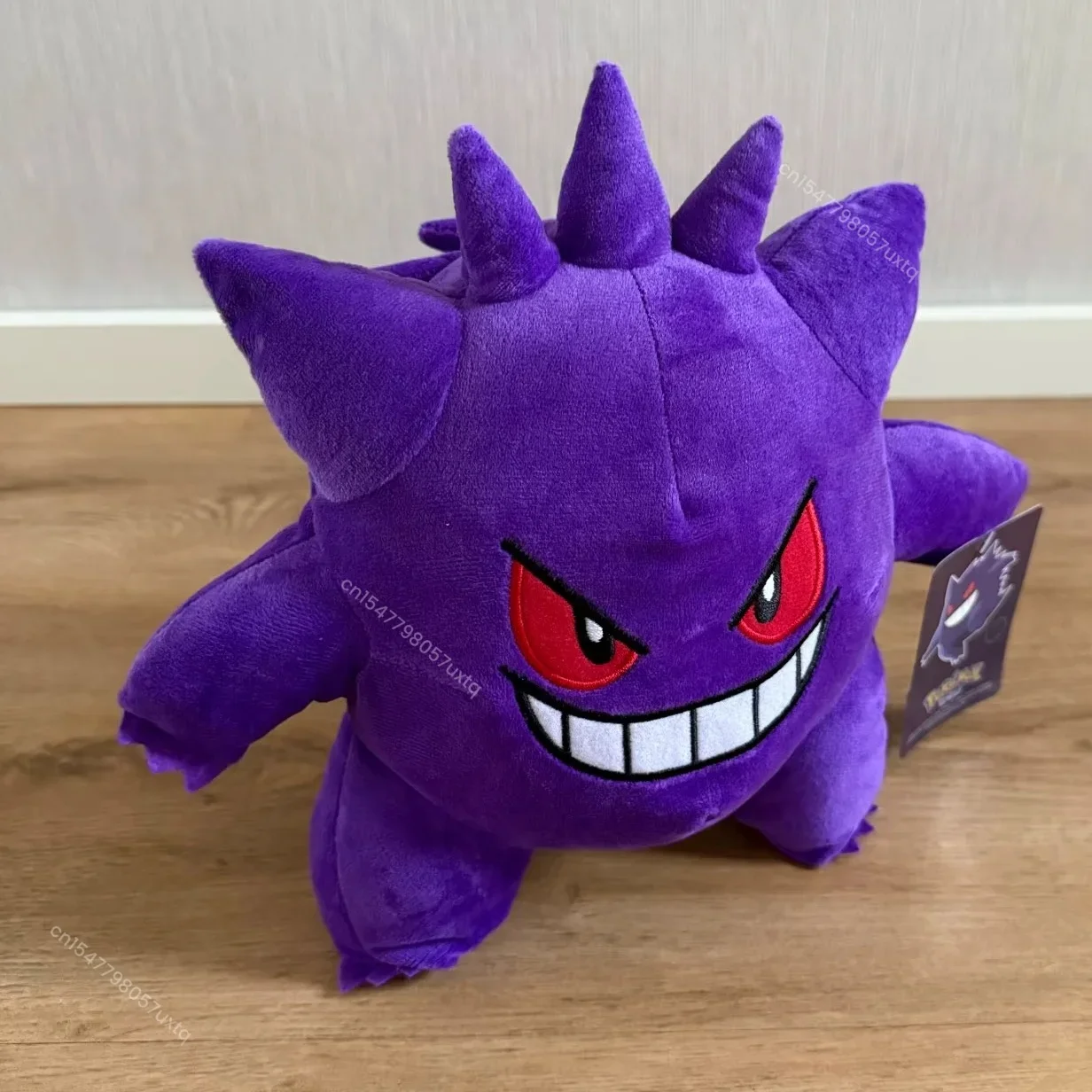 Schattige Gengar pluche knuffel Pokemon Ghost Type karakterpop Zacht paars Gengar Plushie Perfect cadeau voor Pokemon-liefhebbers