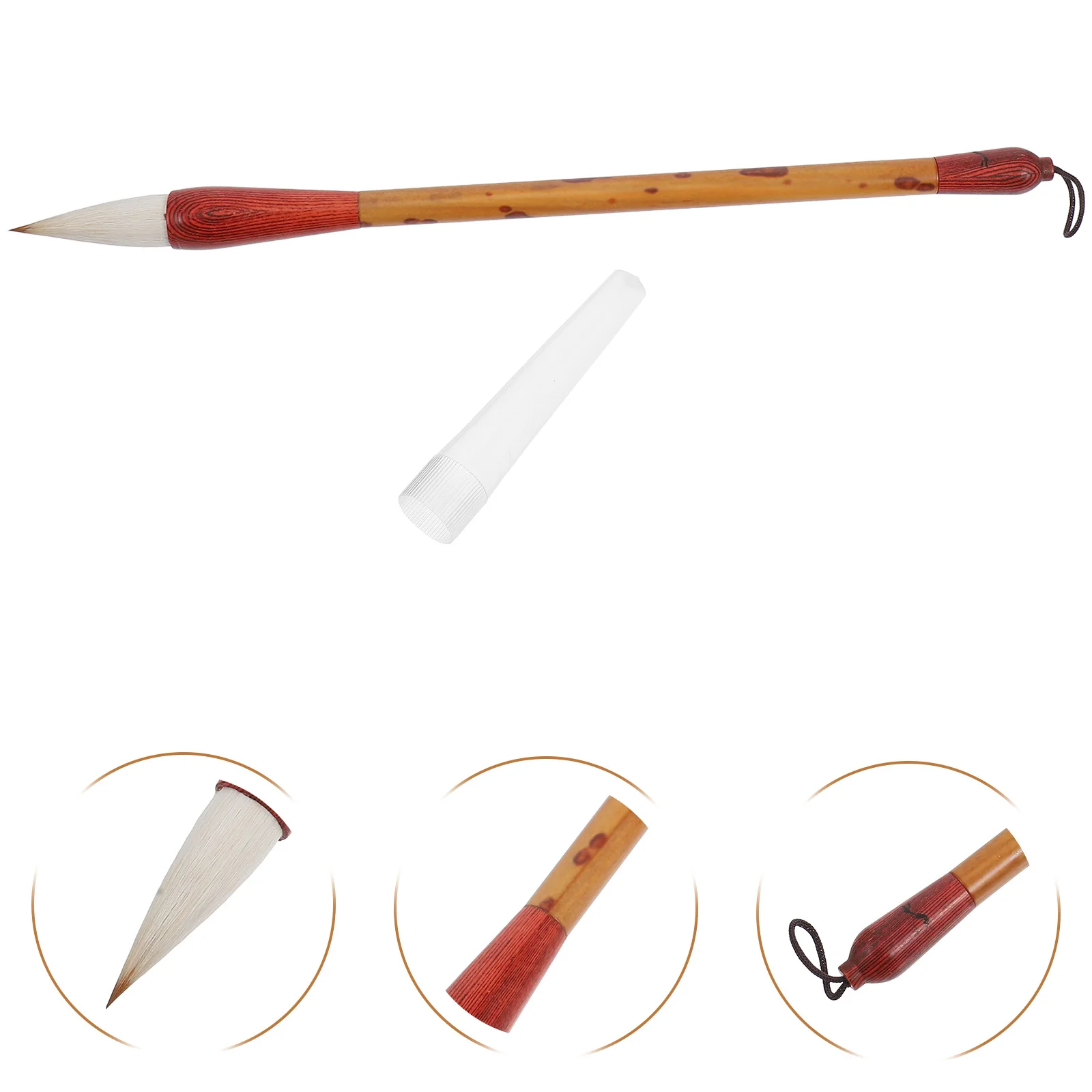 

Calligraphy Brush Fine Tip Traditional Ink Brush Smooth Writing Tool for Chinese Calligraphy Painting Art Beginners