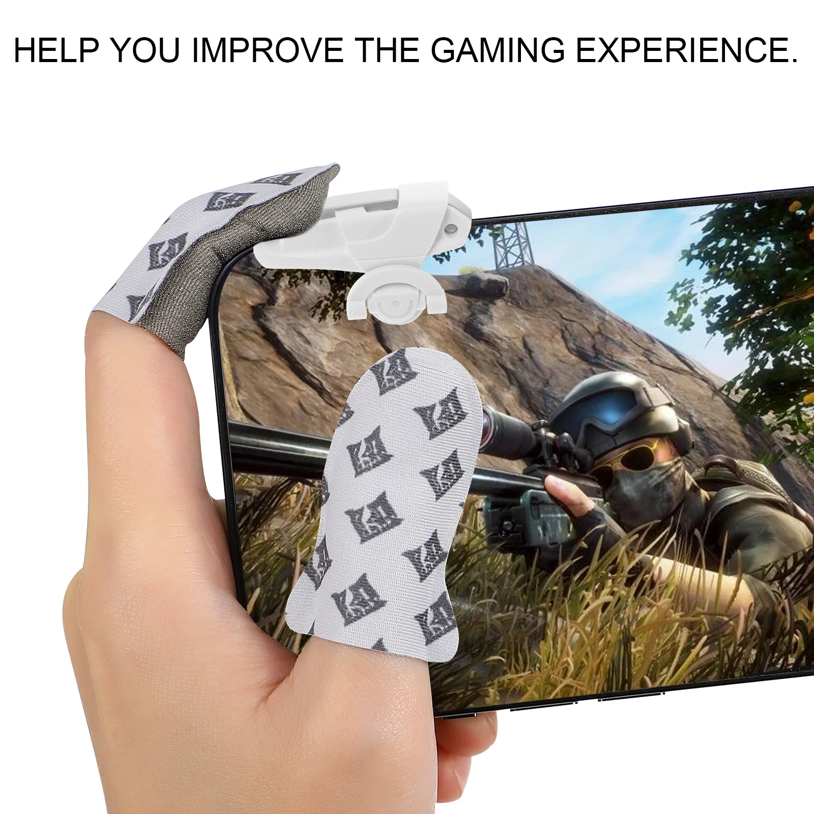 

1 Pair Mobile Controller Trigger Lightweight Portable For Smartphone Gaming Accessory Game Handle Shooting Button Mobile Game