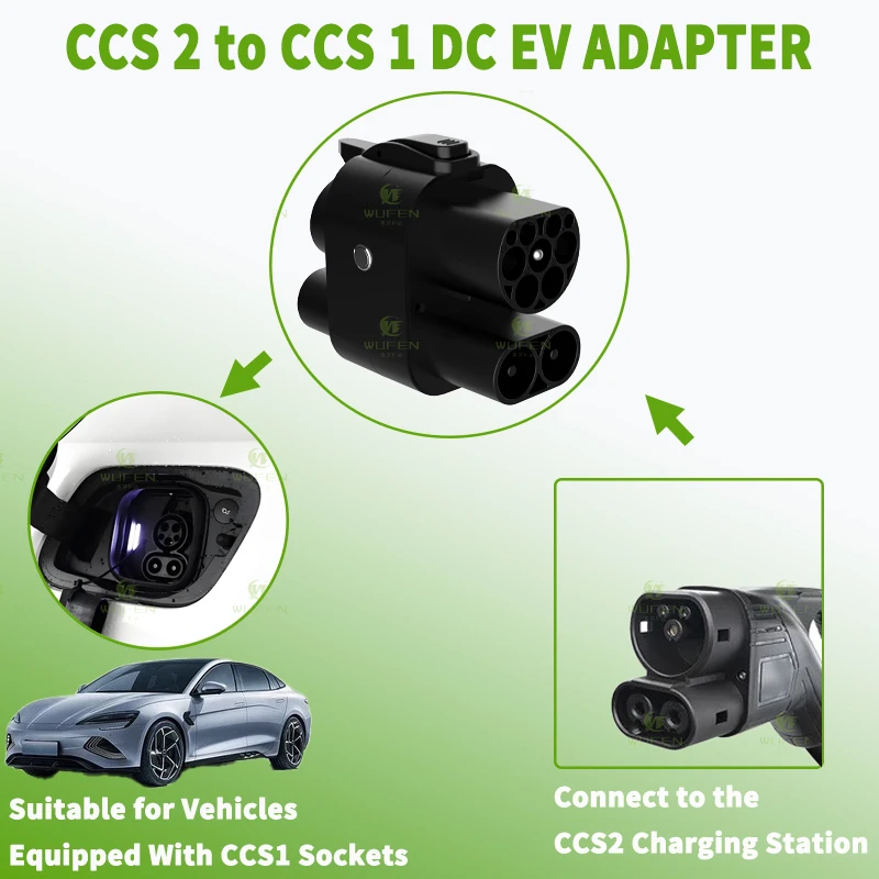 WUFEN CCS2 to CCS1 250A Adapte - Ccs2 To Ccs1 Fast Charge Adapter 250Kw recension och pris