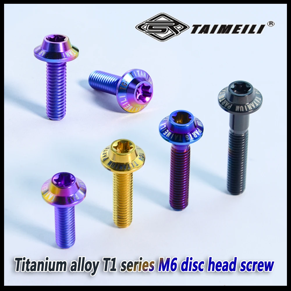 TAIMEILI T1 Serie Titanlegierung Torx-Schrauben mit Schirmkopf M6x10/15/20/30/40/50mm Motorrad-Modifikations-Ersatz 4/8/10 Stück – Detail 4