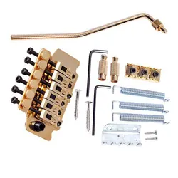 1 package Gold Guitar Tremolo Bridge Parts System