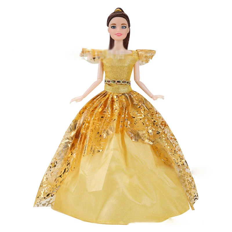 30cm Doll Clothes Dress Fashion Wedding Dress Large Skirt 11.5 Inch 1/6 Doll Dress Up Evening Gowns Skirt Clothing Accessories