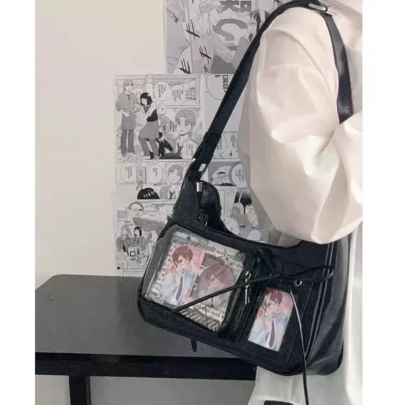 Y2k Harajuku Shoulder Bag Women Korean Transparent Ita Bag School